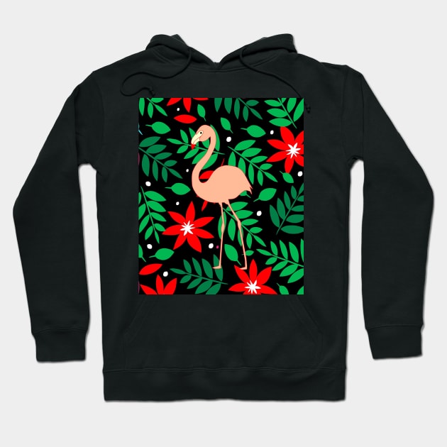 Tropical Flamingo Lovers Hoodie by SartorisArt1